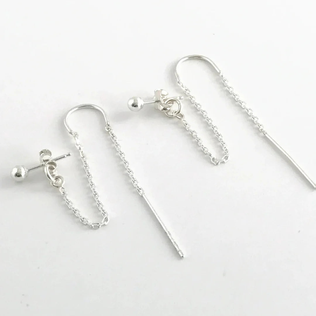 2 Piercing Earings (925 Sterling Silver)