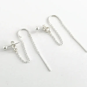 2 Piercing Earings (925 Sterling Silver)