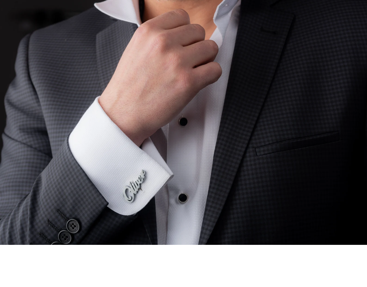 Personalized Name Cufflinks (925 Sterling Silver)