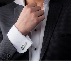 Personalized Name Cufflinks (925 Sterling Silver)
