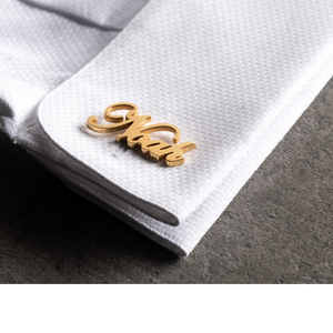 Personalized Name Cufflinks (925 Sterling Silver)
