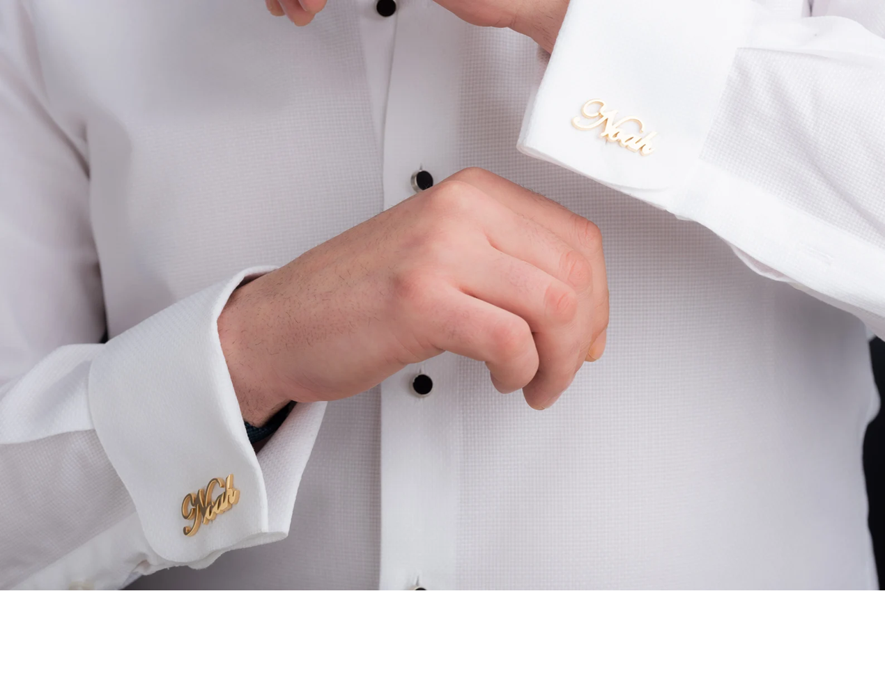 Personalized Name Cufflinks (925 Sterling Silver)