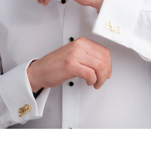 Personalized Name Cufflinks (925 Sterling Silver)