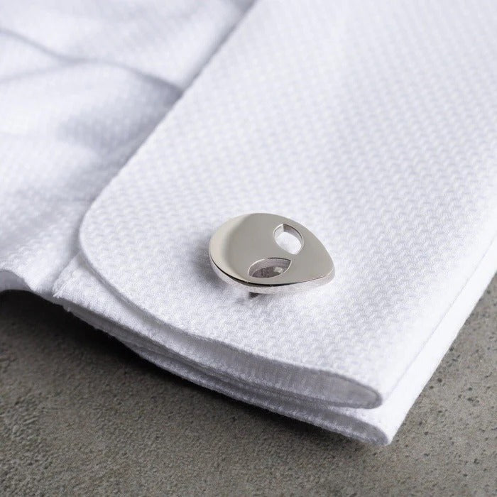Alien Cufflinks (925 Sterling Silver)