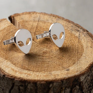 Alien Cufflinks (925 Sterling Silver)
