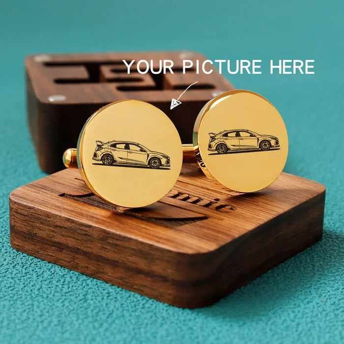 Custom Logo Cuff Links(925 Sterling Silver)