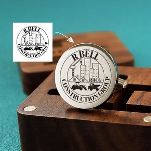Custom Logo Cuff Links(925 Sterling Silver)