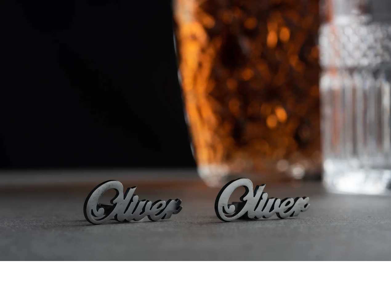 Personalized Name Cufflinks (925 Sterling Silver)