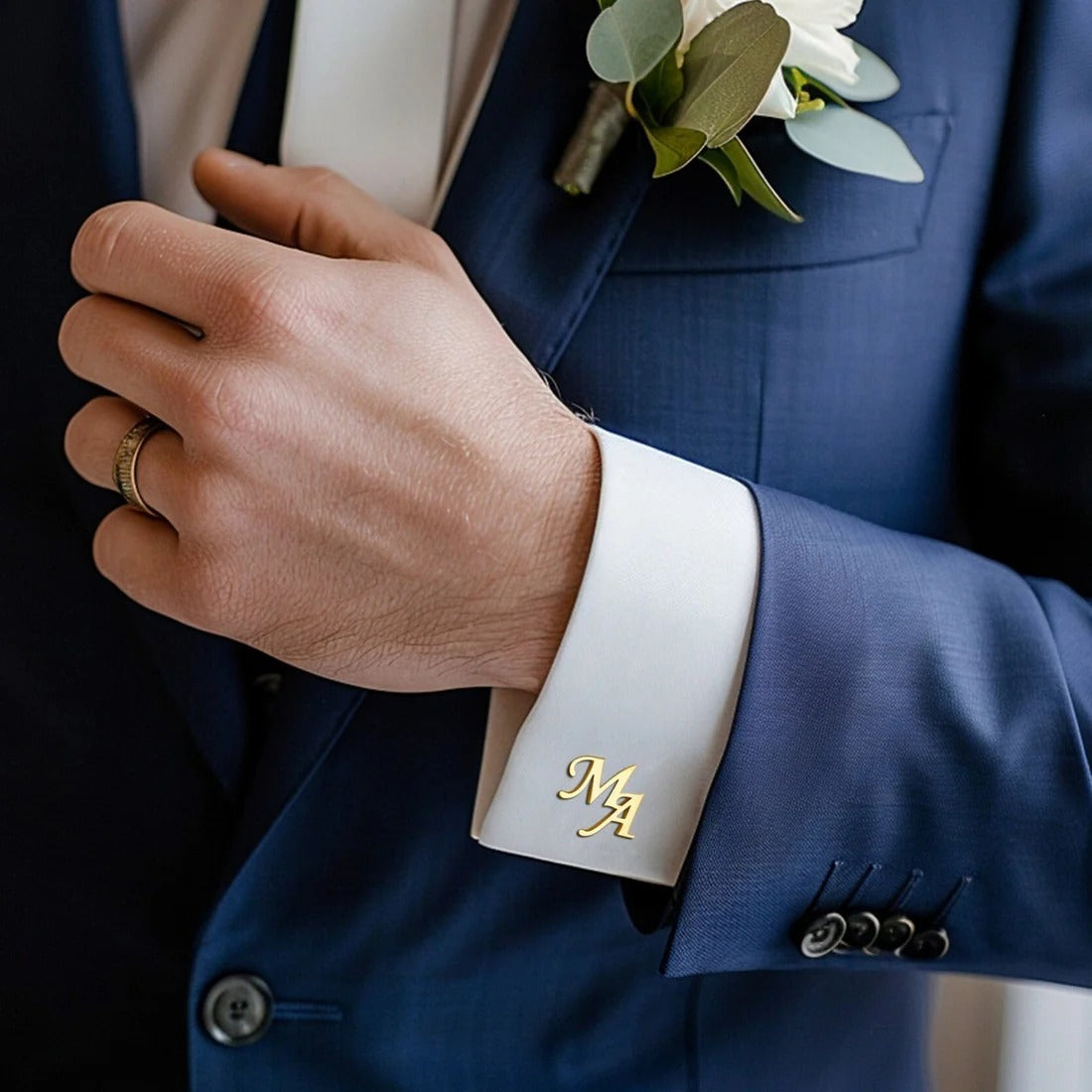 Handmade Personalized Cufflinks (925 Sterling Silver)