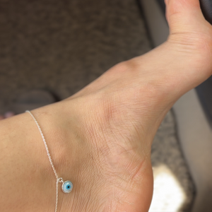 Evil Eye Anklet (925 Sterling Silver)