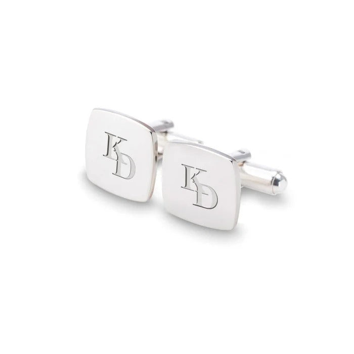 Initials Cufflinks (925 Sterling Silver)