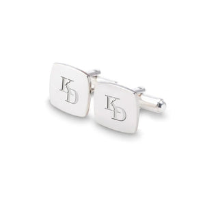 Initials Cufflinks (925 Sterling Silver)