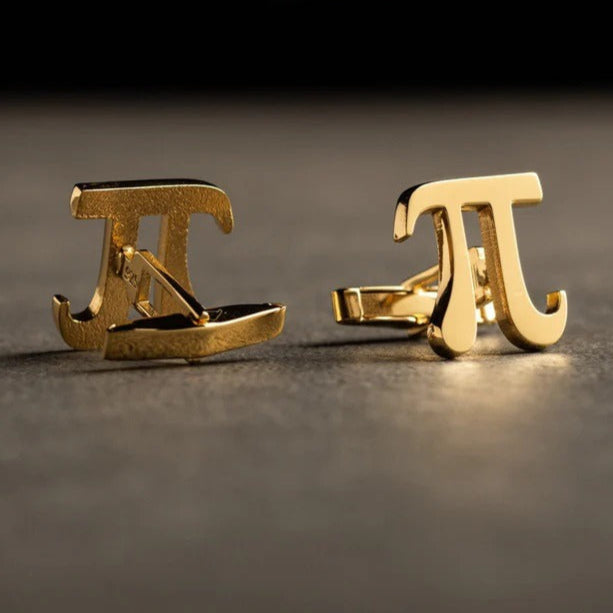PI Symbol Cufflinks (925 Sterling Silver)