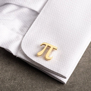 PI Symbol Cufflinks (925 Sterling Silver)