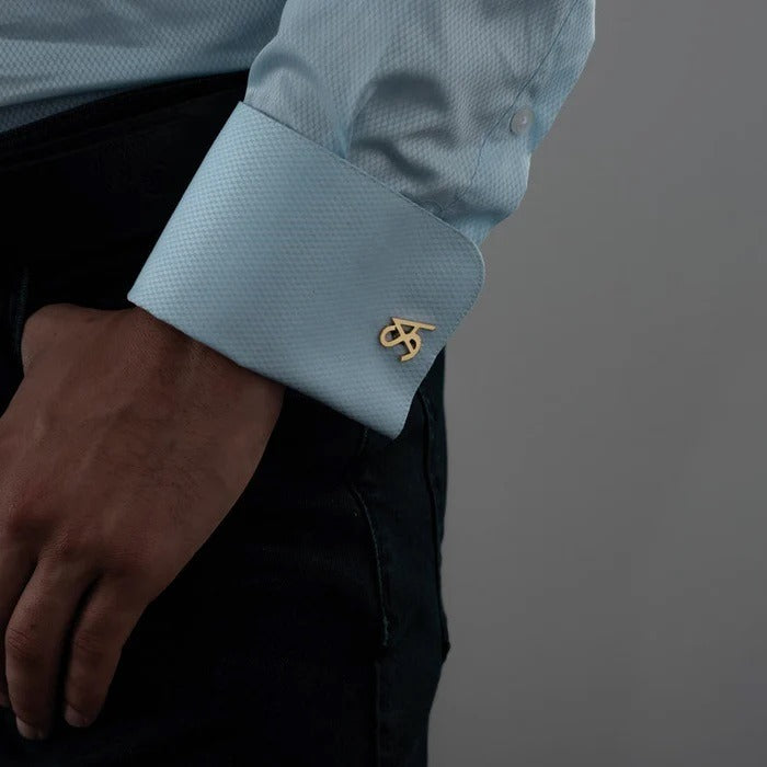 Personalized Initial Cufflinks (925 Sterling Silver)