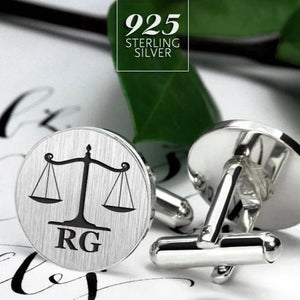Personalized Lawyer Cufflinks (925 Sterling Silver)