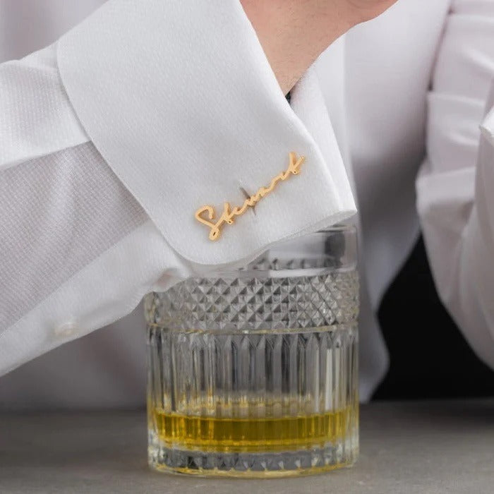 Personalized Name Cufflinks(925 Sterling Silver)