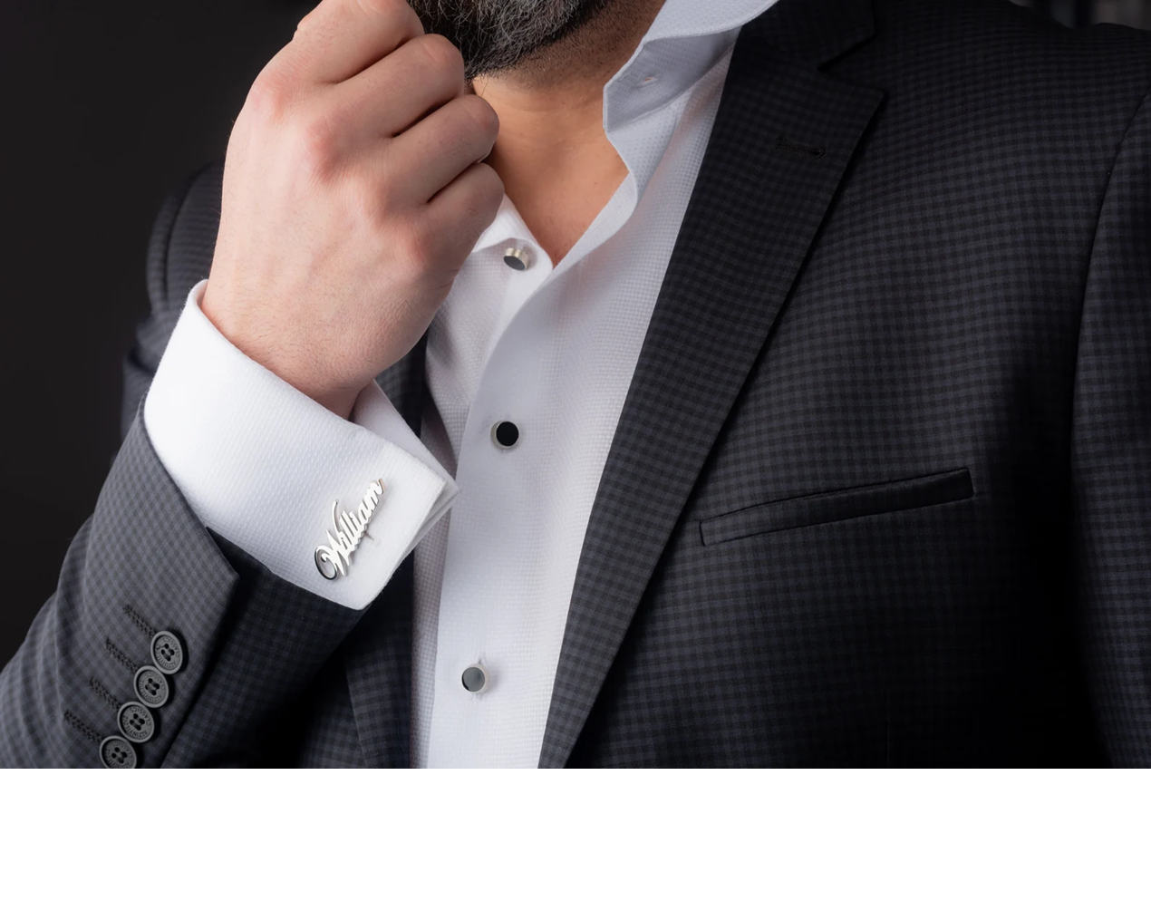Personalized Name Cufflinks (925 Sterling Silver)