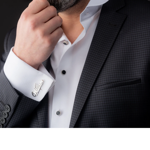 Personalized Name Cufflinks (925 Sterling Silver)