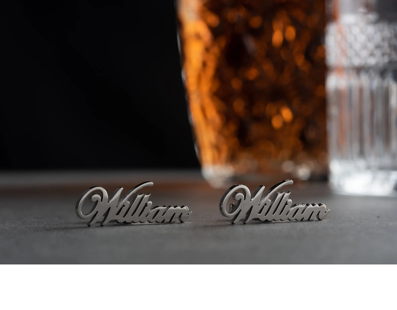 Personalized Name Cufflinks (925 Sterling Silver)