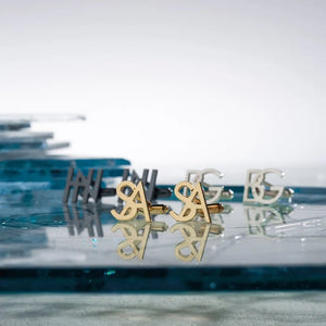 Personalized Initial Cufflinks (925 Sterling Silver)