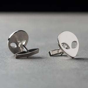 Alien Cufflinks (925 Sterling Silver)