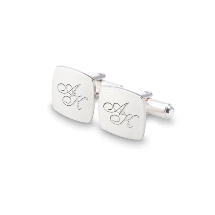 Initials Cufflinks (925 Sterling Silver)