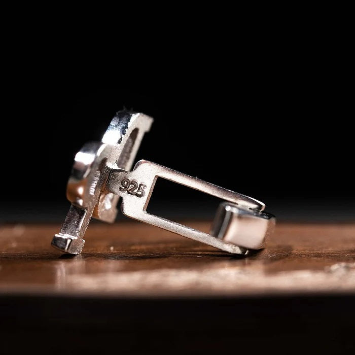 Initials Cufflinks (925 Sterling Silver)