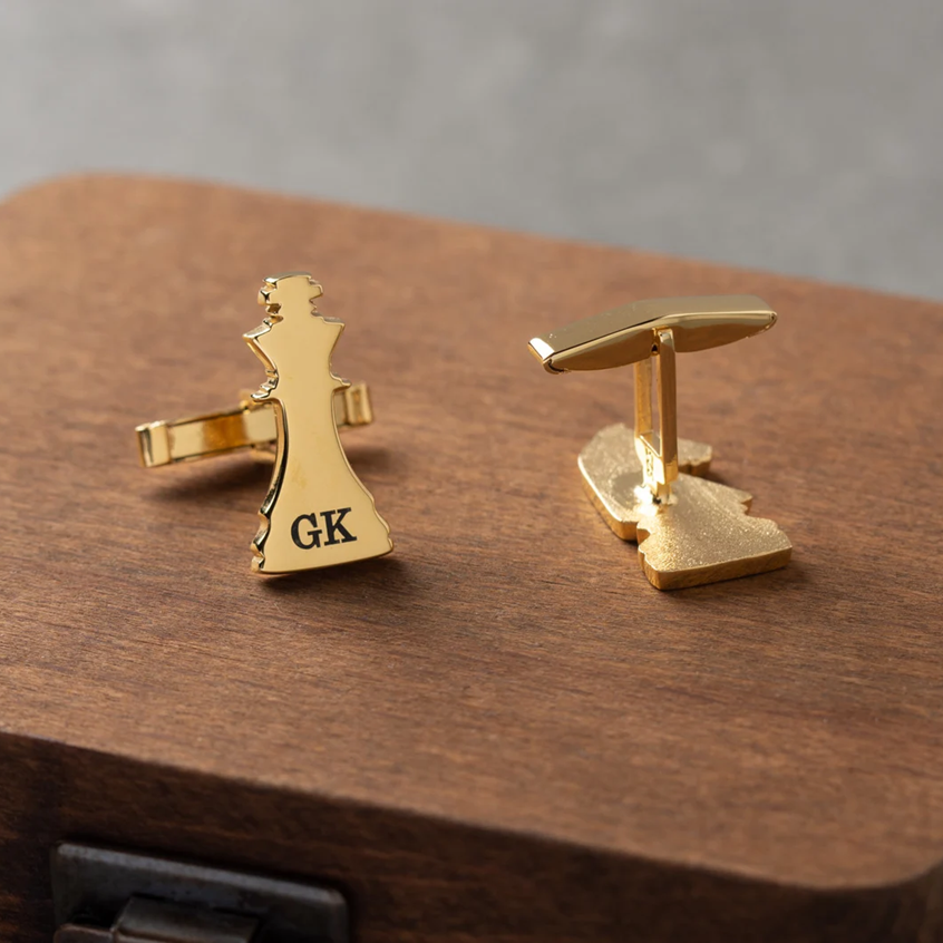 Customized CHESS Cufflinks (925 Sterling Silver)