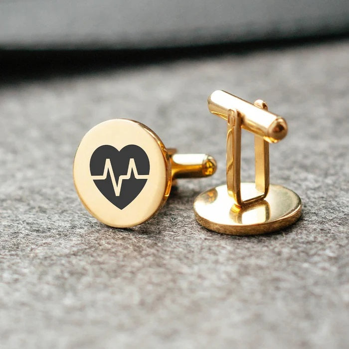 Customized Doctor Engraved Cufflinks (925 Sterling Silver)
