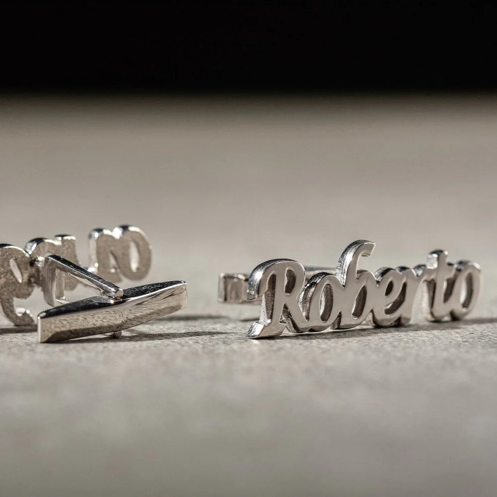 Name Cufflinks (925 Sterling Silver)
