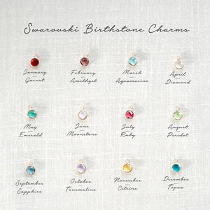 Birthstone Name Necklace