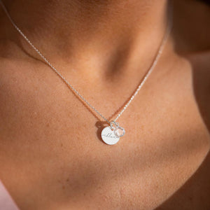 Birthstone Name Necklace