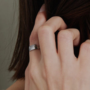 Custom Wrap Around Initial Name Ring (925 Sterling Silver)