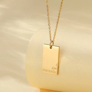 I Am Enough Gold Necklace