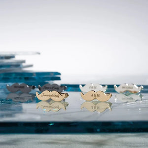 Custom Text Engraved Cufflinks(925 Sterling Silver)
