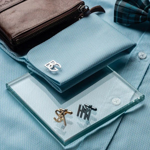 Personalized Initial Cufflinks (925 Sterling Silver)