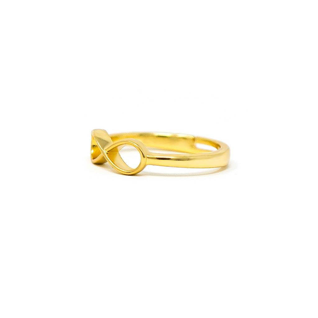 Infinite Love Couple Custom Name Ring (925 Sterling Silver)