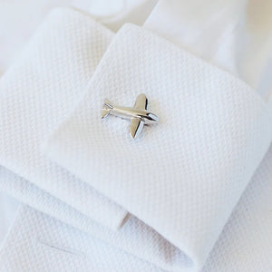 Aeroplane Cufflinks (925 Sterling Silver)