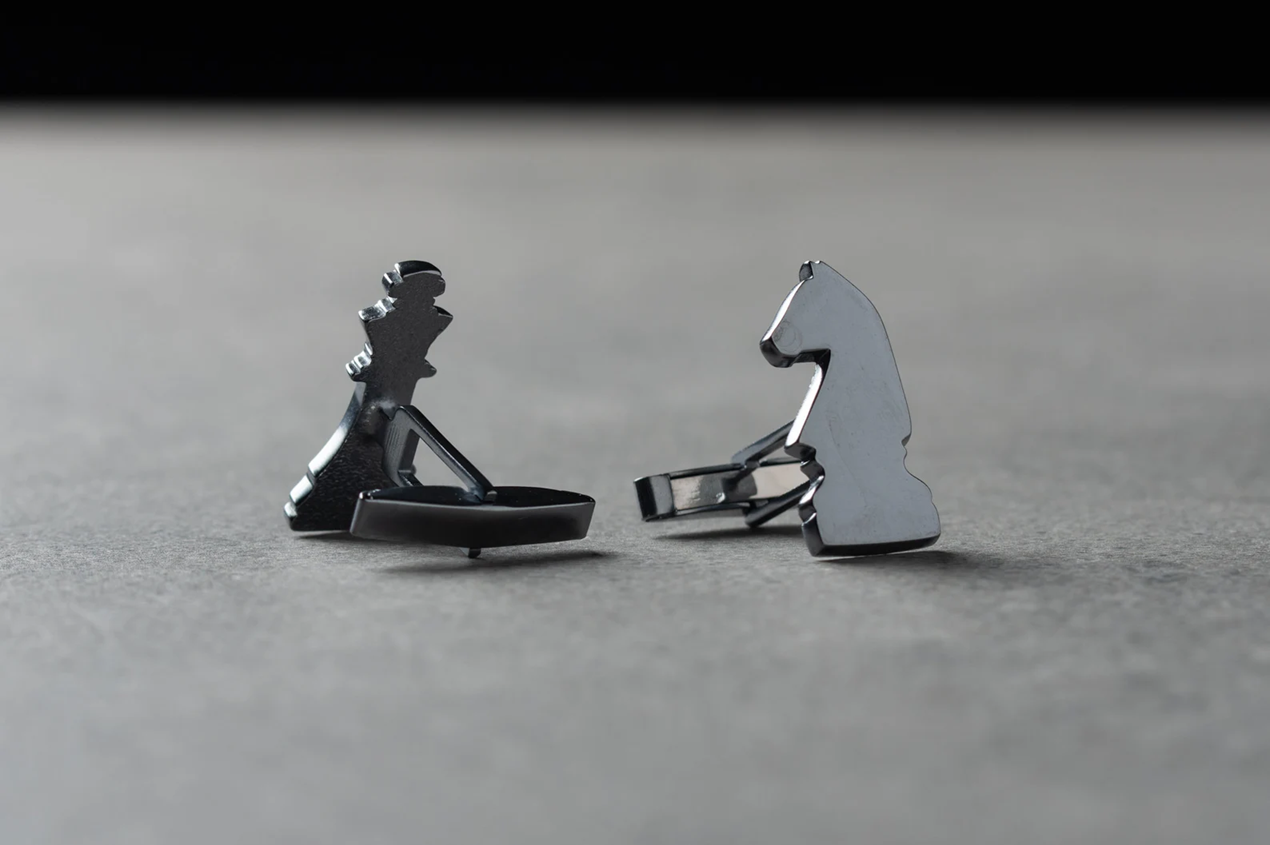 Customized CHESS Cufflinks (925 Sterling Silver)