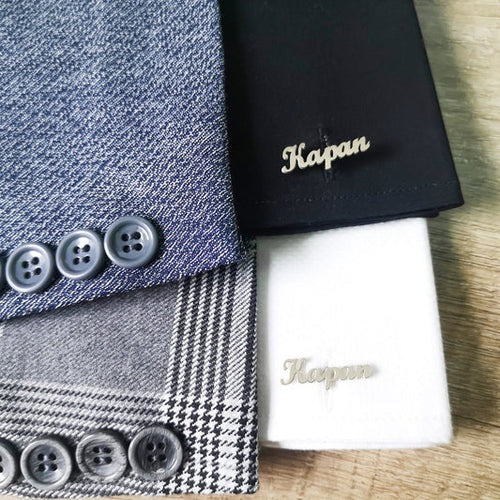 Personalized Name Cufflinks(925 Sterling Silver)