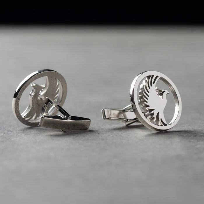Phoenix Cufflinks (925 Sterling Silver)