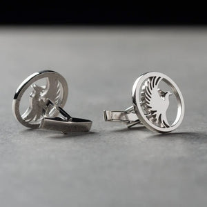 Phoenix Cufflinks (925 Sterling Silver)