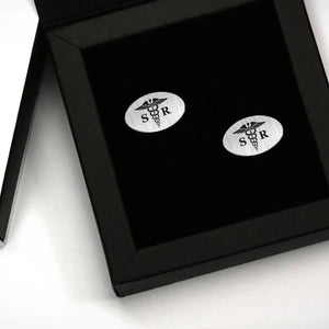 Custom Cufflinks Specially for Doctor (925 Sterling Silver)