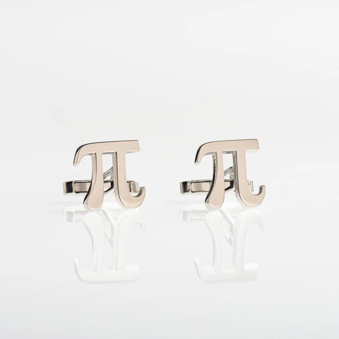 PI Symbol Cufflinks (925 Sterling Silver)